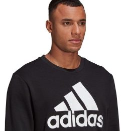 Vyriškas medvilninis džemperis adidas Essentials, juodas