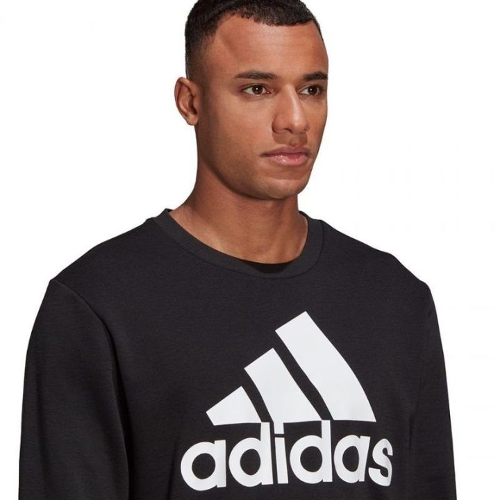 Vyriškas medvilninis džemperis adidas Essentials, juodas