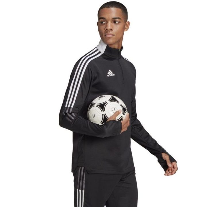 Vyriškas futbolo džemperis adidas Tiro 21 Warm Top, juodas
