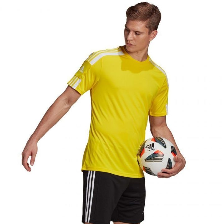 Vyriški futbolo marškinėliai adidas Squadra 21, geltoni
