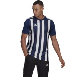 Vyriški marškinėliai adidas Striped 21, tamsiai mėlyni ir balti