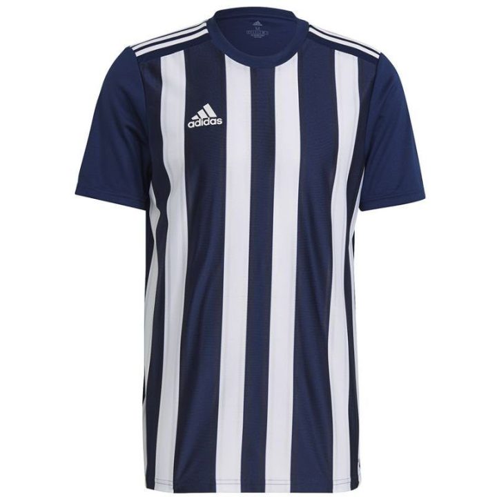 Vyriški marškinėliai adidas Striped 21, tamsiai mėlyni ir balti