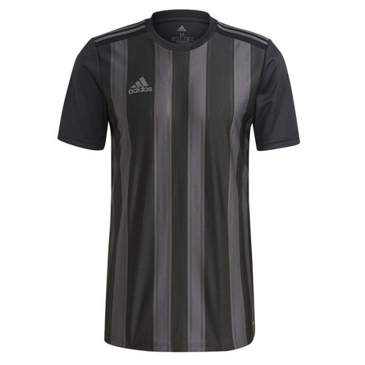 Vyriški marškinėliai adidas Striped 21 JSY, juodi ir pilki