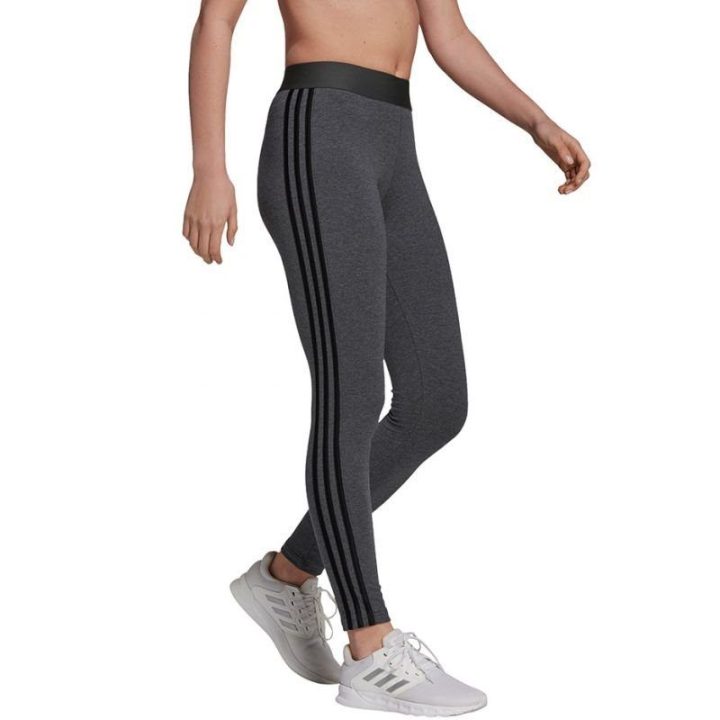 Moteriškos medvilninės tamprės adidas Essentials, tamsiai pilkos