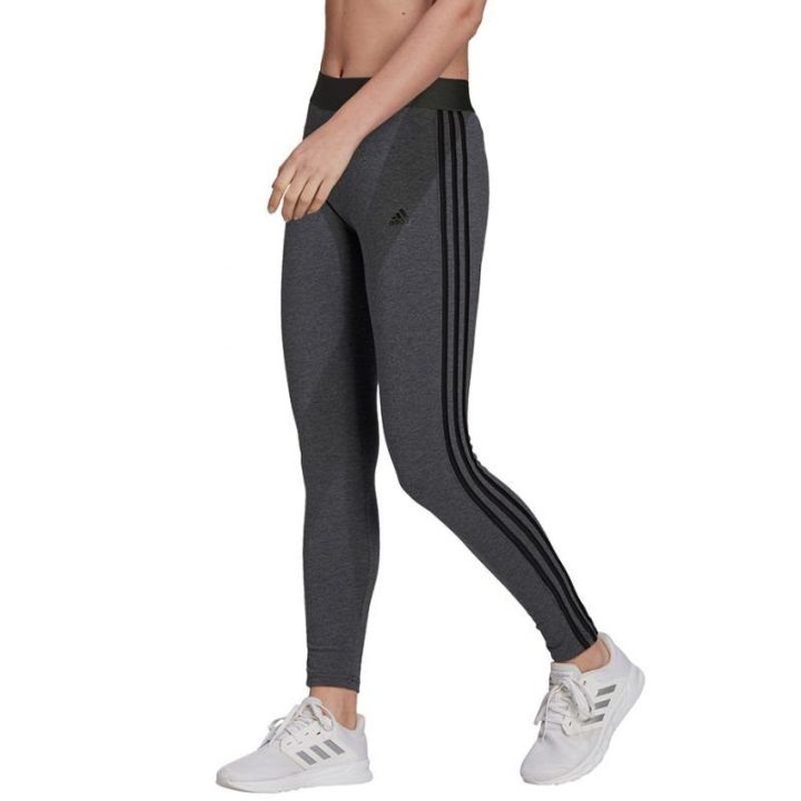 Moteriškos medvilninės tamprės adidas Essentials, tamsiai pilkos