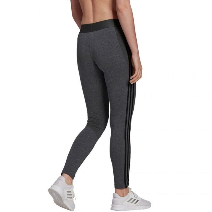 Moteriškos medvilninės tamprės adidas Essentials, tamsiai pilkos