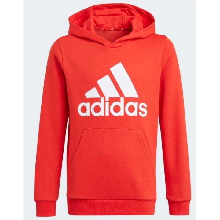Vaikiškas džemperis su gobtuvu adidas Essentials Big Logo, raudonas