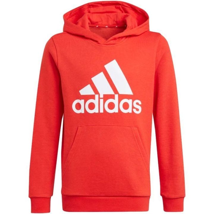 Vaikiškas džemperis su gobtuvu adidas Essentials Big Logo, raudonas