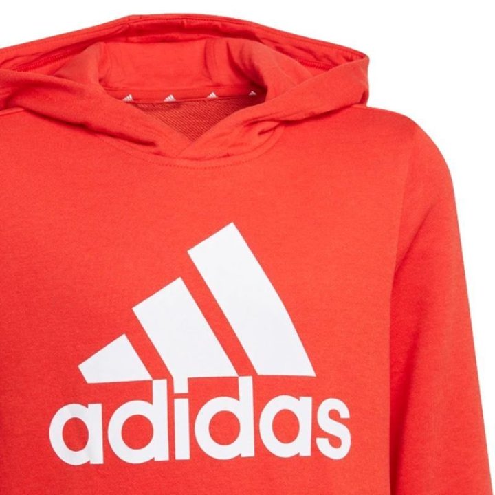Vaikiškas džemperis su gobtuvu adidas Essentials Big Logo, raudonas