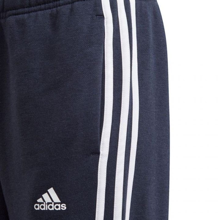 Vaikiškos sportinės kelnės adidas Essentials 3 Stripes, tamsiai mėlynos