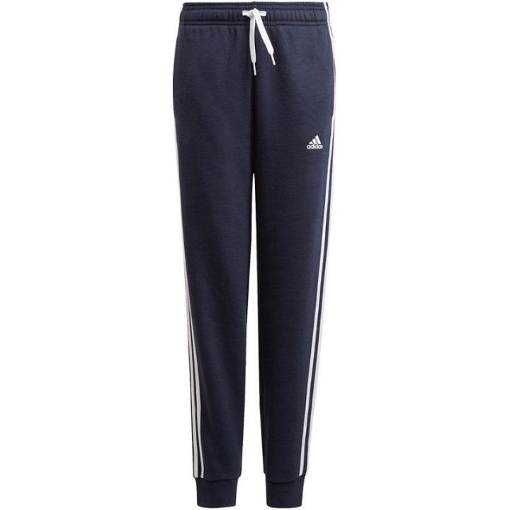 Vaikiškos sportinės kelnės adidas Essentials 3 Stripes, tamsiai mėlynos