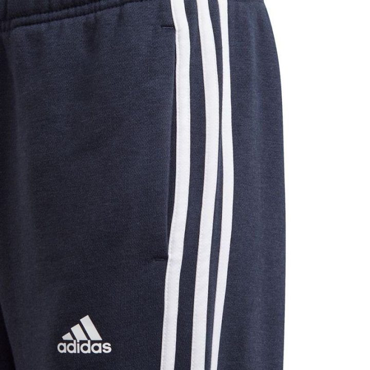 Vaikiškos sportinės kelnės adidas Essentials 3 Stripes, tamsiai mėlynos