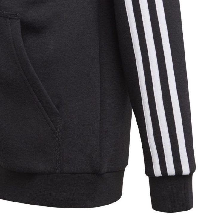 Džemperis berniukams su gobtuvu adidas Essentials 3S, juodas