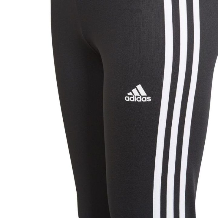 Tamprės mergaitėms su 3 juostomis adidas D2M, juodos