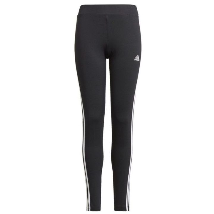 Tamprės mergaitėms su 3 juostomis adidas D2M, juodos