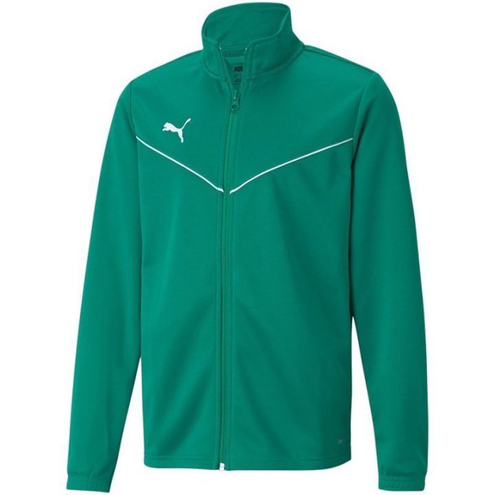 Vaikiška treniruočių striukė Puma teamRise Training Poly, žalia