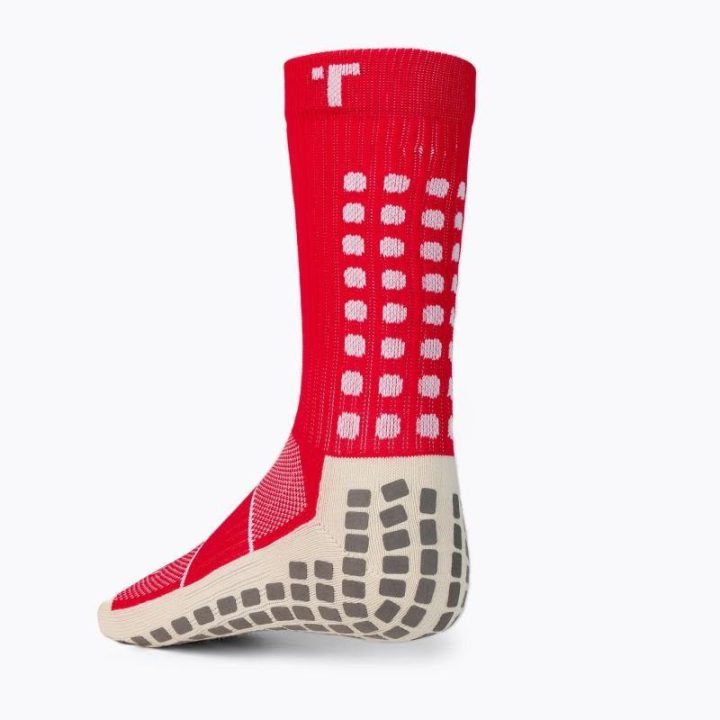 Vyriškos futbolo kojinės Trusox 3.0 Thin, raudonos ir baltos spalvos