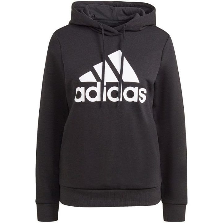 Moteriškas džemperis su kengūros kišene adidas, juodas