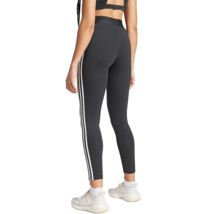 Moteriškos medvilninės tamprės su juostomis adidas Essentials, juodos