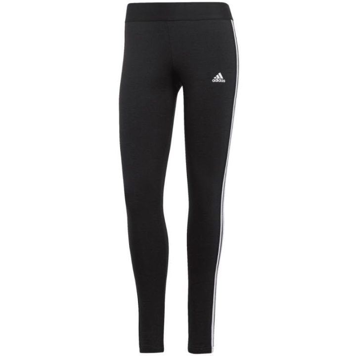 Moteriškos medvilninės tamprės su juostomis adidas Essentials, juodos