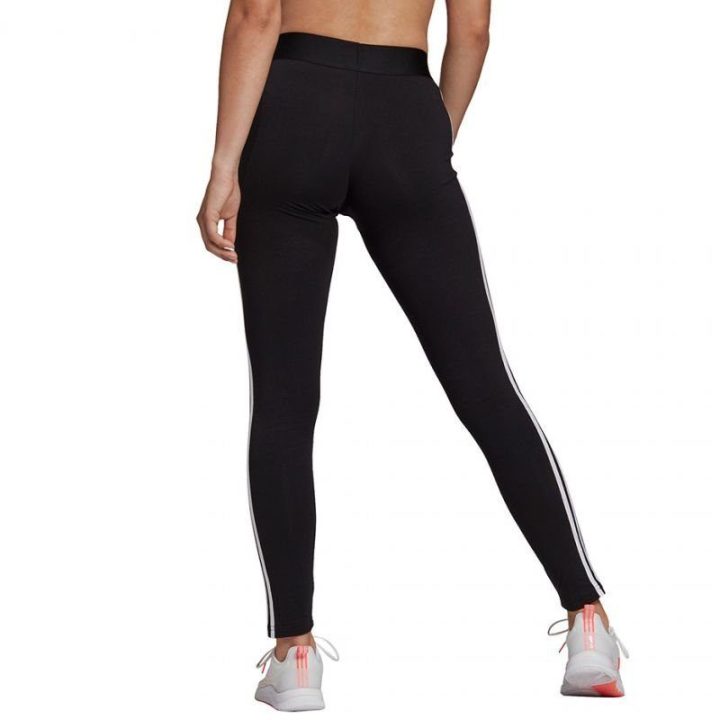 Moteriškos medvilninės tamprės su juostomis adidas Essentials, juodos