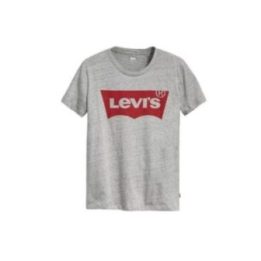 Moteriški medvilniniai marškinėliai Levi's The Perfect Tee, pilki