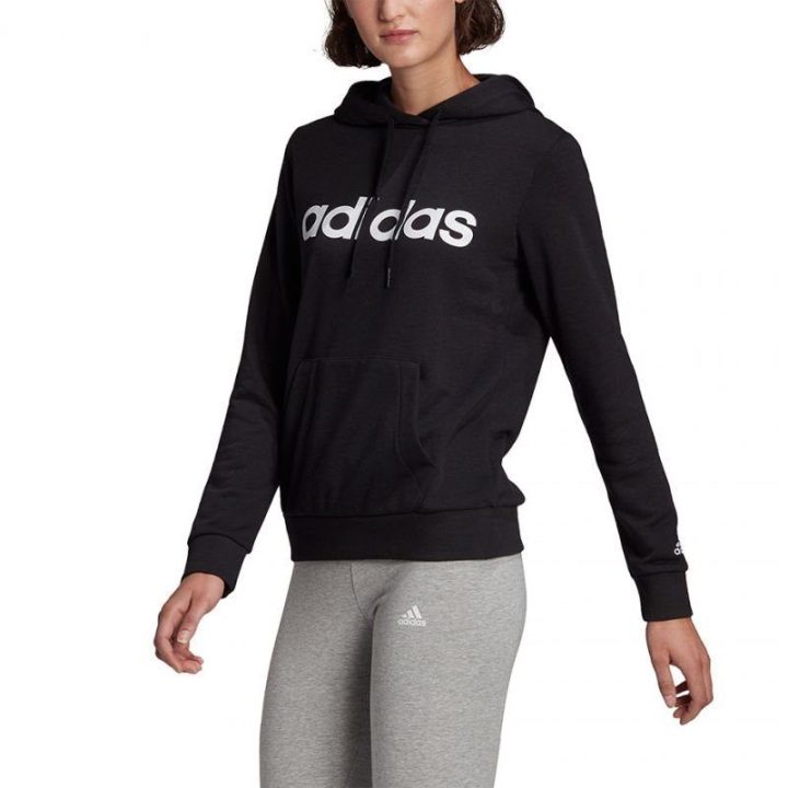 Moteriškas džemperis su gobtuvu adidas Essentials GL0635, juodas