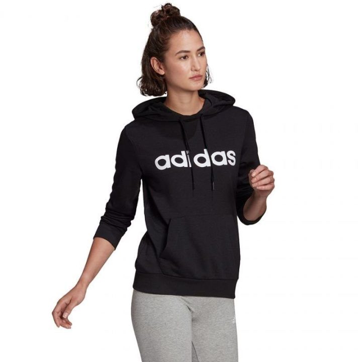 Moteriškas džemperis su gobtuvu adidas Essentials GL0635, juodas