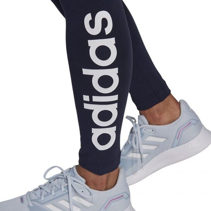 Moteriškos medvilninės tamprės adidas Essentials, tamsiai mėlynos