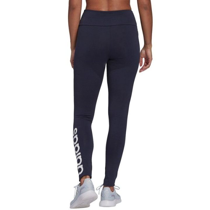 Moteriškos medvilninės tamprės adidas Essentials, tamsiai mėlynos