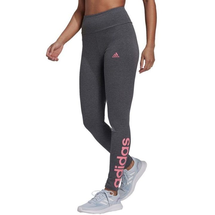 Moteriškos tamprės aukštu liemeniu adidas Essentials, pilkos