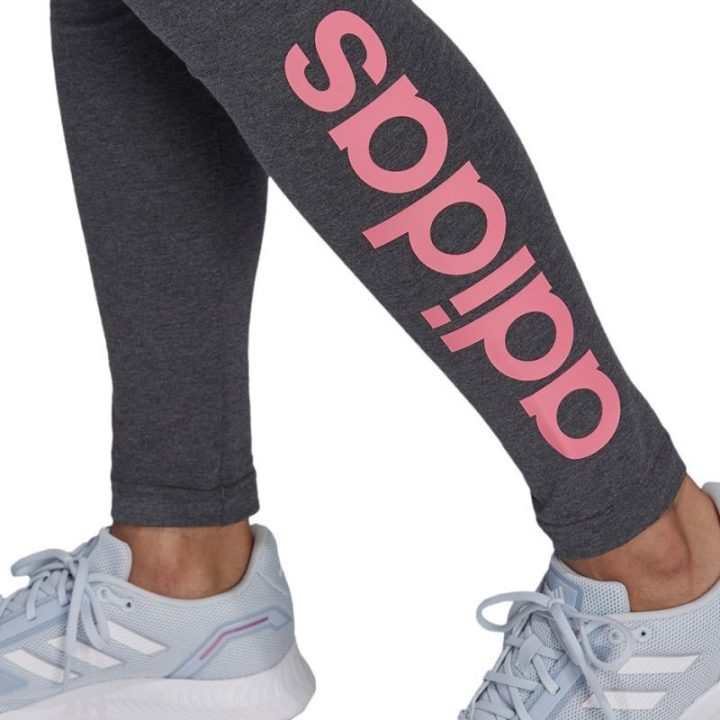 Moteriškos tamprės aukštu liemeniu adidas Essentials, pilkos