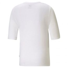 Moteriški medvilniniai marškinėliai Puma Modern Basics, balti