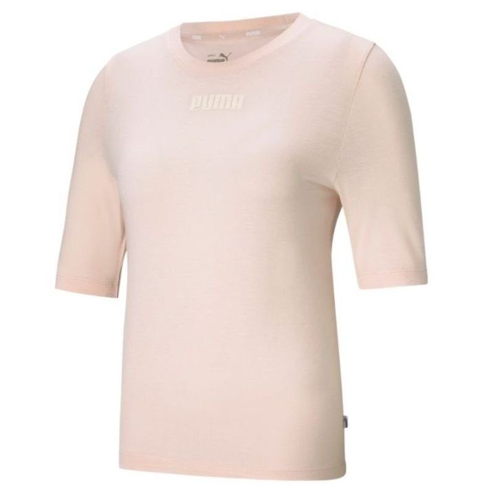 Moteriški marškinėliai Puma Modern Basics Cloud, rožiniai