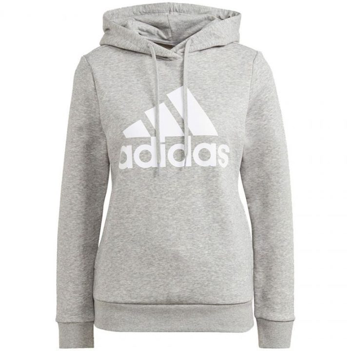 Moteriškas medvilninis džemperis adidas Lounwear Es, pilkas