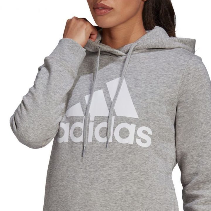 Moteriškas medvilninis džemperis adidas Lounwear Es, pilkas