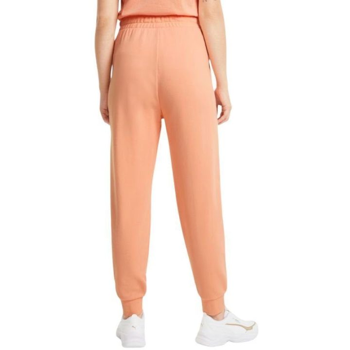 Moteriškos sportinės kelnės Puma Modern Basics High, persikinės