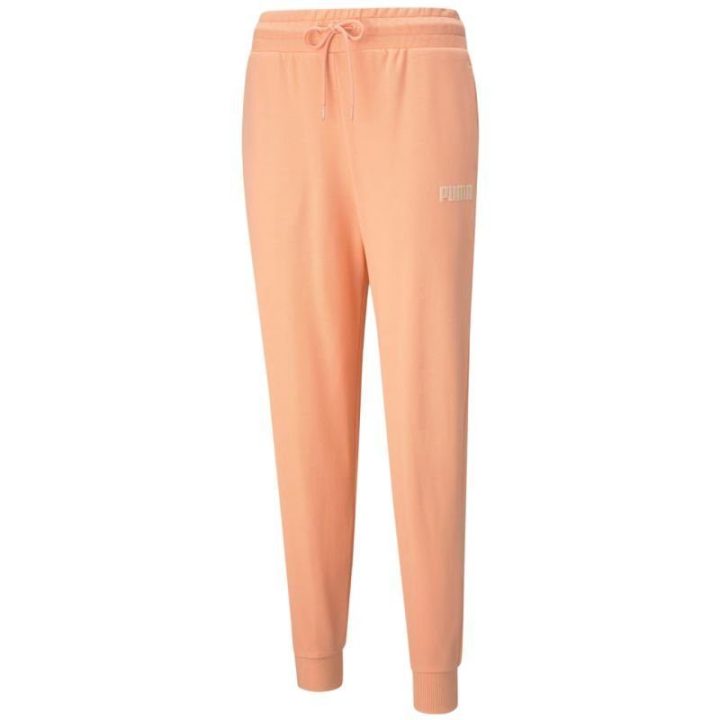 Moteriškos sportinės kelnės Puma Modern Basics High, persikinės