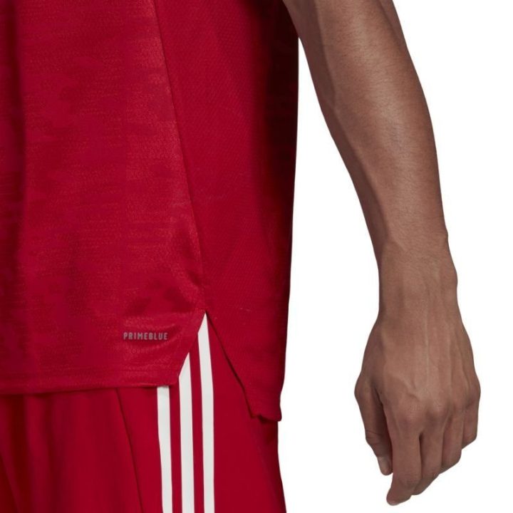 Vyriški marškinėliai su V formos iškirpte adidas Condivo 21, raudoni