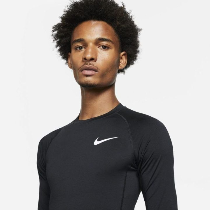 Vyriški termoaktyvūs marškinėliai ilgomis rankovėmis Nike Compression