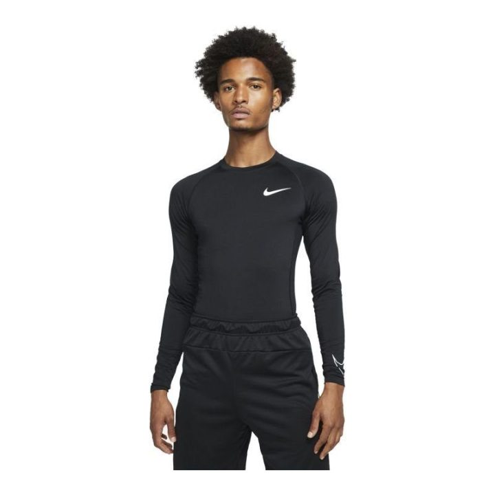 Vyriški termoaktyvūs marškinėliai ilgomis rankovėmis Nike Compression
