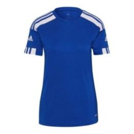 Moteriški įprasto kirpimo marškinėliai adidas Squadra 21, mėlyni