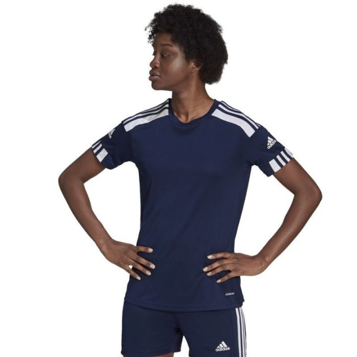 Moteriški treniruočių marškinėliai adidas Squadra 21, tamsiai mėlyni