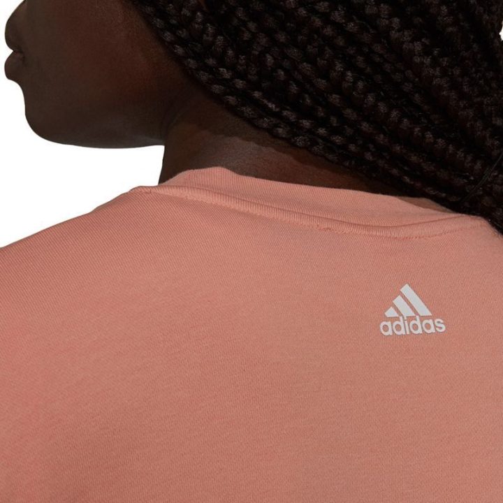Moteriškas medvilninis džemperis adidas Youforyou, abrikosų