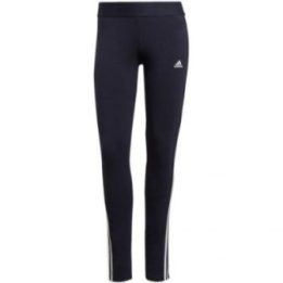 Moteriškos medvilninės tamprės adidas Essentials 3S, tamsiai mėlynos