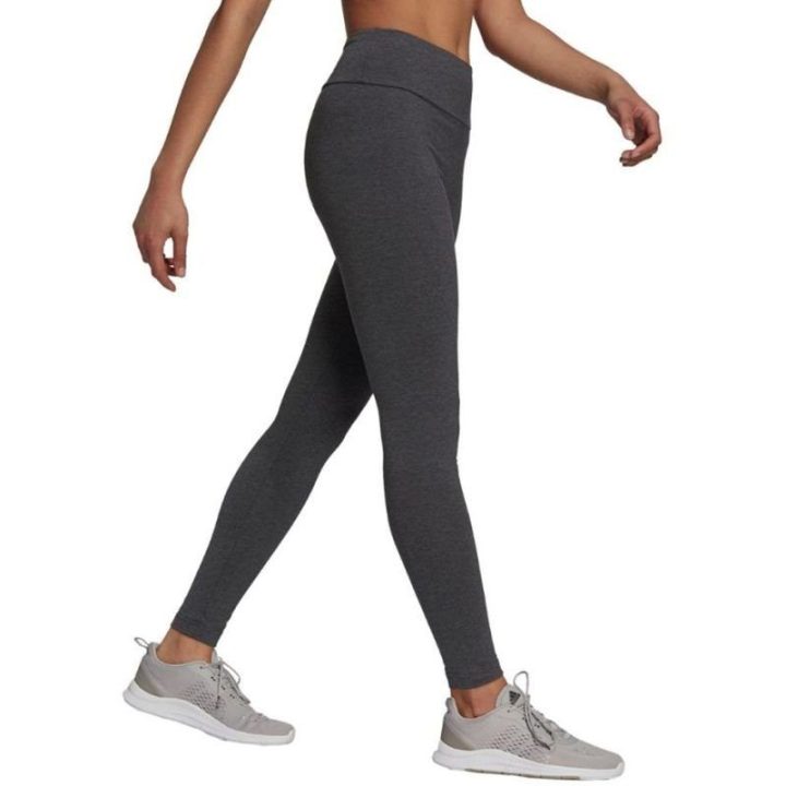 Moteriškos medvilninės tamprės adidas Loungwear Essentials, pilkos
