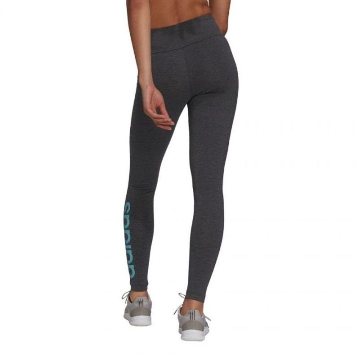 Moteriškos medvilninės tamprės adidas Loungwear Essentials, pilkos