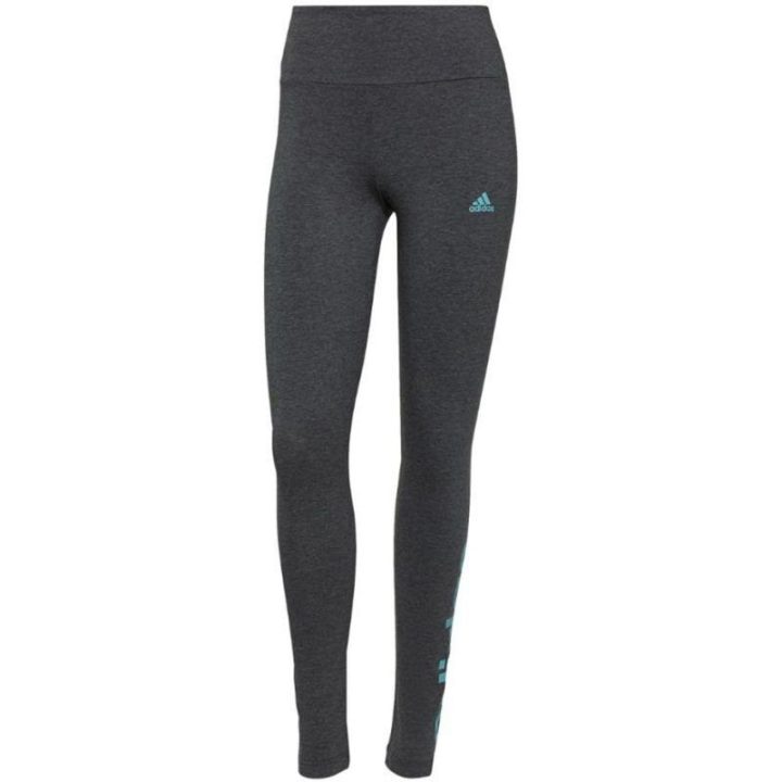 Moteriškos medvilninės tamprės adidas Loungwear Essentials, pilkos