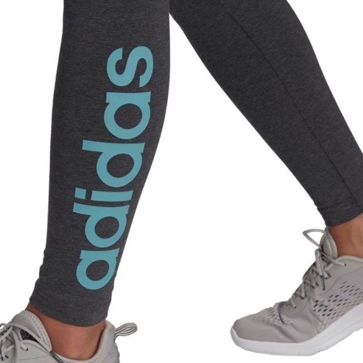 Moteriškos medvilninės tamprės adidas Loungwear Essentials, pilkos