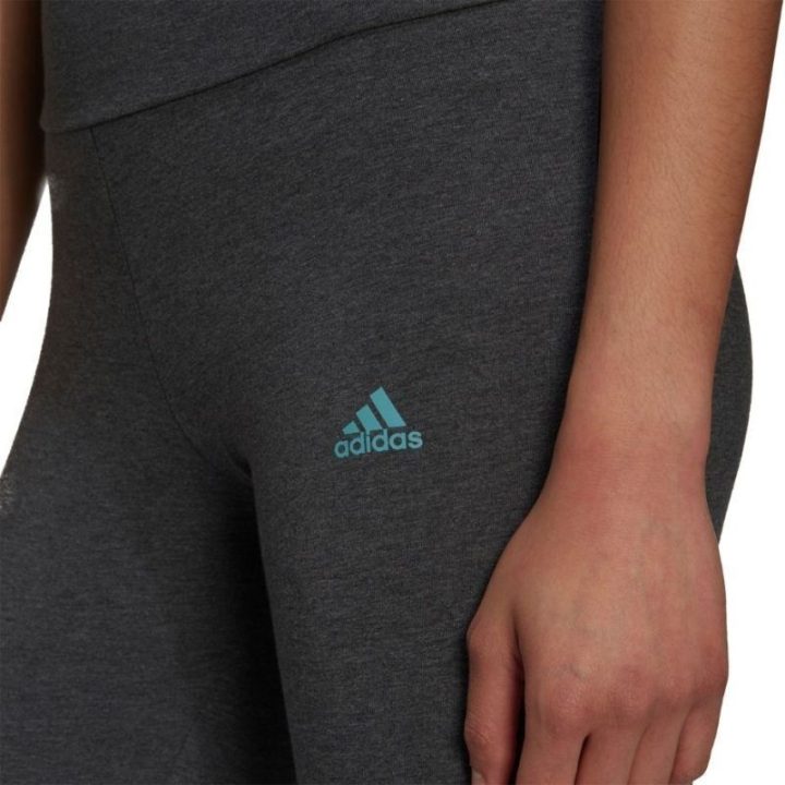 Moteriškos medvilninės tamprės adidas Loungwear Essentials, pilkos
